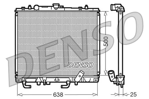 Handler.Part Radiator, engine cooling Denso DRM45016 1