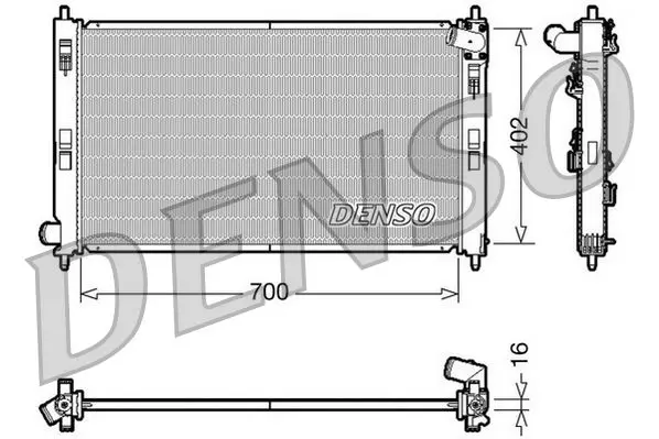 Handler.Part Radiator, engine cooling Denso DRM45023 1