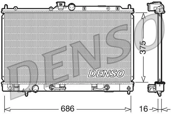 Handler.Part Radiator, engine cooling Denso DRM45024 1