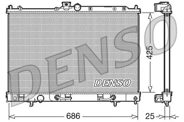 Handler.Part Radiator, engine cooling Denso DRM45027 1