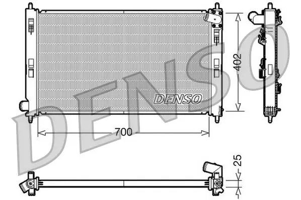 Handler.Part Radiator, engine cooling Denso DRM45032 1