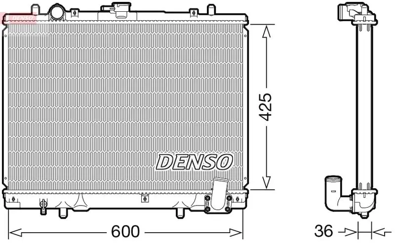 Handler.Part Radiator, engine cooling Denso DRM45049 1