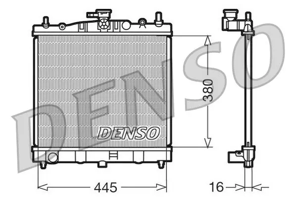 Handler.Part Radiator, engine cooling Denso DRM46002 1