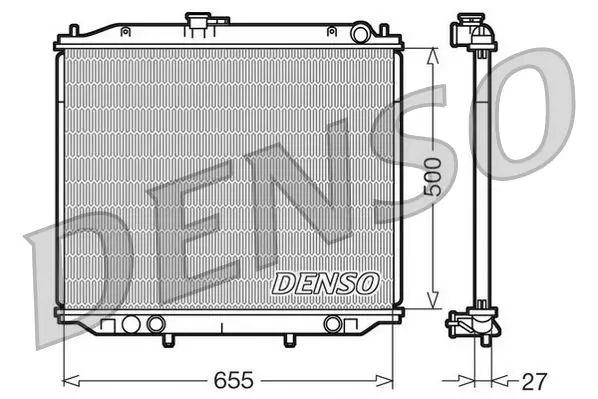 Handler.Part Radiator, engine cooling Denso DRM46020 1