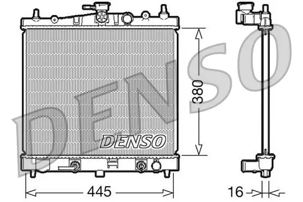 Handler.Part Radiator, engine cooling Denso DRM46021 1