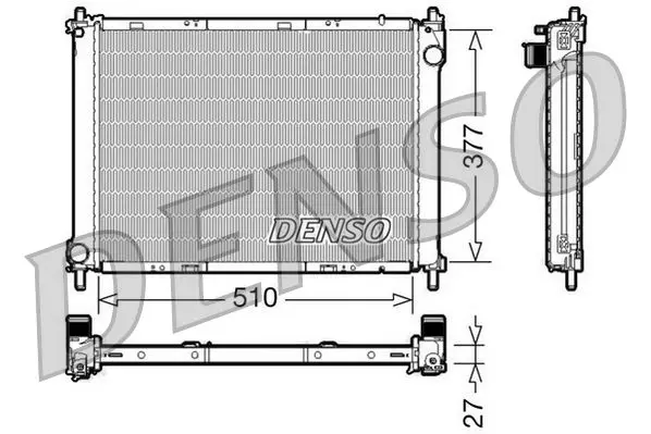 Handler.Part Radiator, engine cooling Denso DRM46022 1