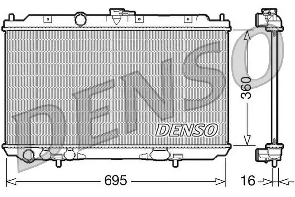 Handler.Part Radiator, engine cooling Denso DRM46027 1