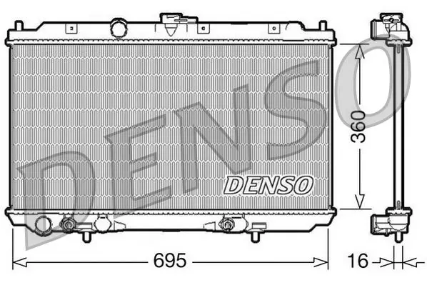 Handler.Part Radiator, engine cooling Denso DRM46028 1