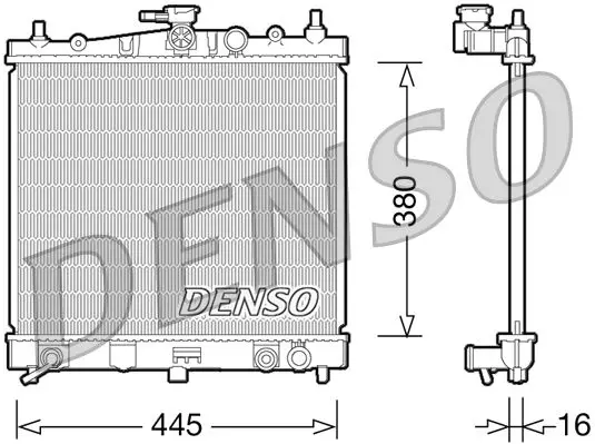 Handler.Part Radiator, engine cooling Denso DRM46036 1