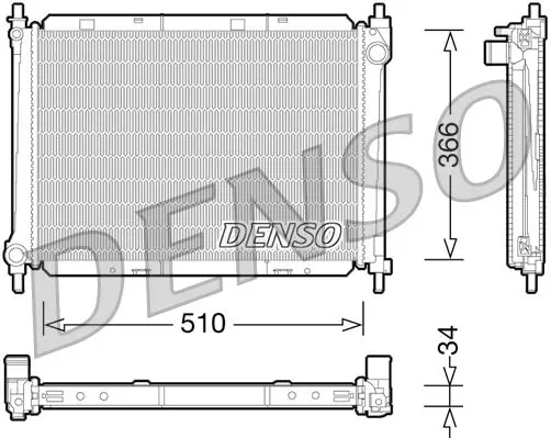 Handler.Part Radiator, engine cooling Denso DRM46037 1