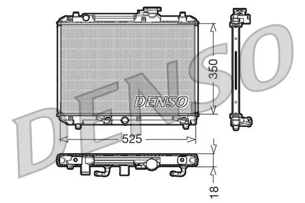 Handler.Part Radiator, engine cooling Denso DRM47002 1