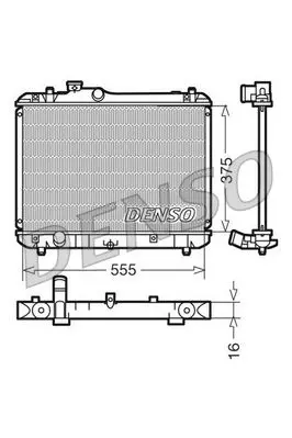 Handler.Part Radiator, engine cooling Denso DRM47008 1