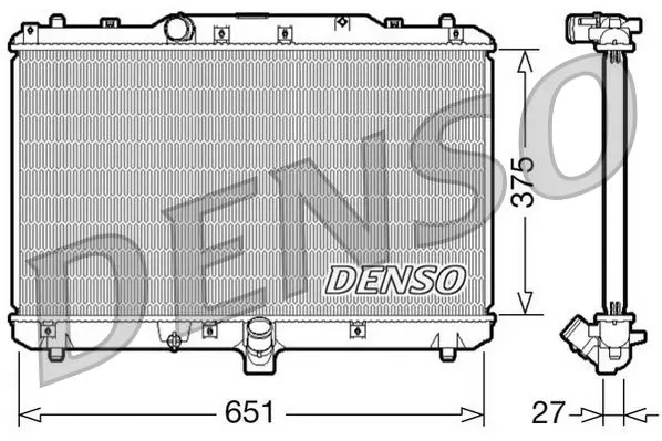 Handler.Part Radiator, engine cooling Denso DRM47022 1