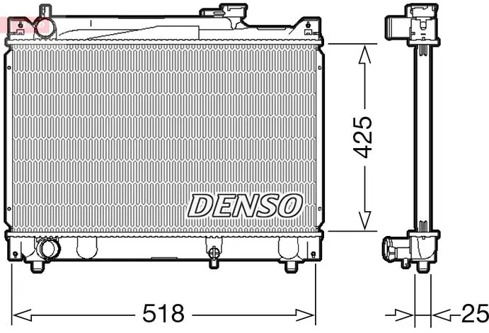 Handler.Part Radiator, engine cooling Denso DRM47030 1