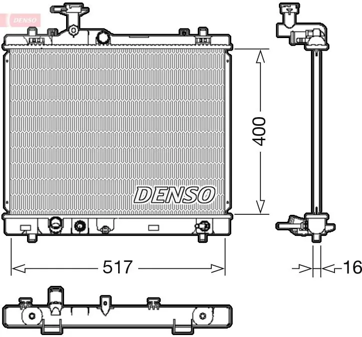 Handler.Part Radiator, engine cooling Denso DRM47033 1