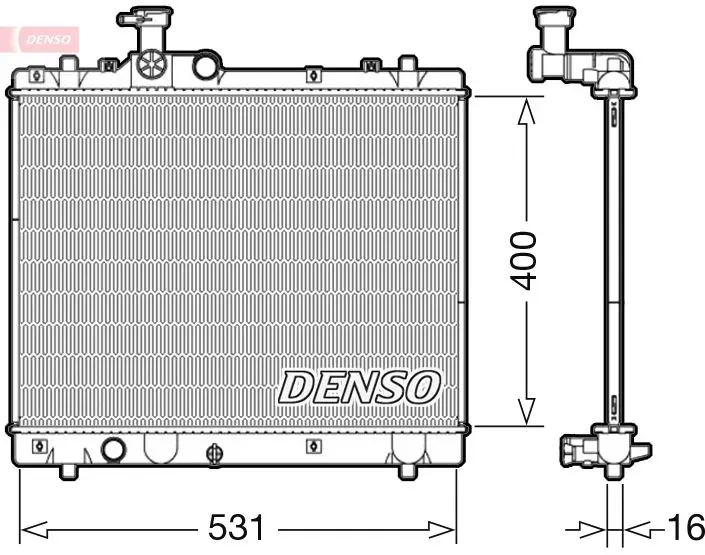 Handler.Part Radiator, engine cooling Denso DRM47034 1