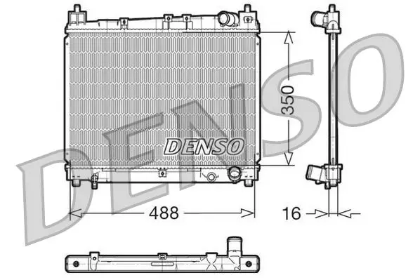 Handler.Part Radiator, engine cooling Denso DRM50006 1