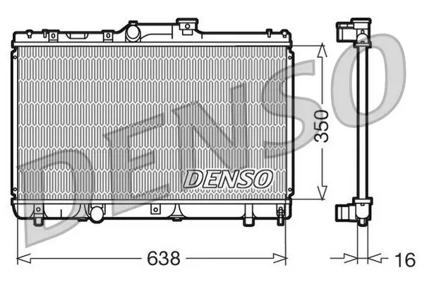 Handler.Part Radiator, engine cooling Denso DRM50013 1