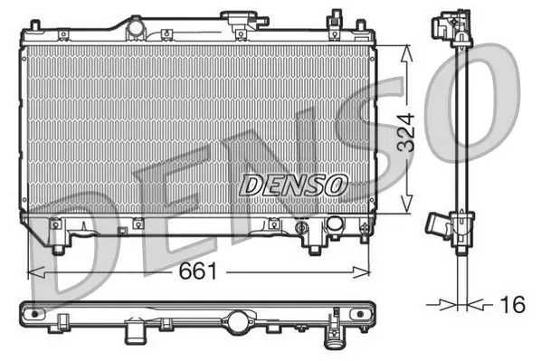 Handler.Part Radiator, engine cooling Denso DRM50015 1