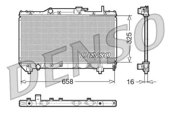 Handler.Part Radiator, engine cooling Denso DRM50028 1