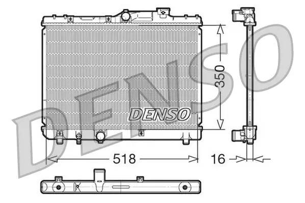 Handler.Part Radiator, engine cooling Denso DRM50029 1