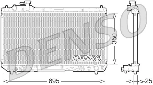 Handler.Part Radiator, engine cooling Denso DRM50063 1