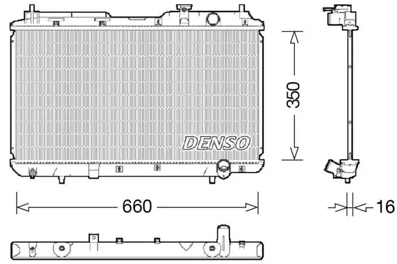 Handler.Part Radiator, engine cooling Denso DRM40034 1