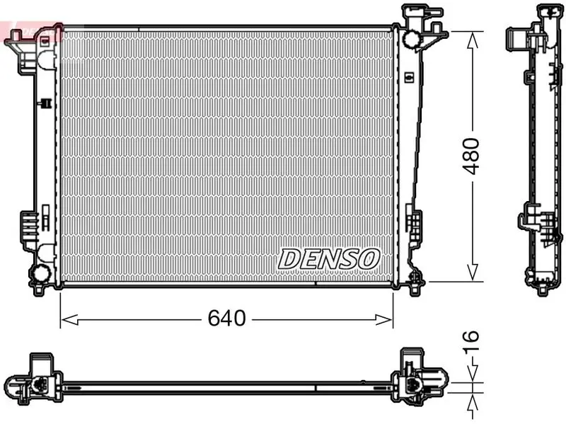 Handler.Part Radiator, engine cooling Denso DRM41003 1