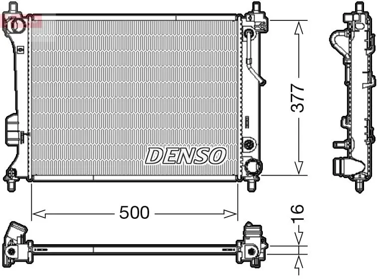 Handler.Part Radiator, engine cooling Denso DRM41013 1