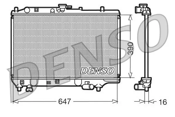 Handler.Part Radiator, engine cooling Denso DRM44006 1