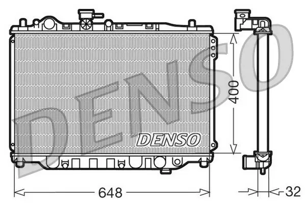 Handler.Part Radiator, engine cooling Denso DRM44007 1