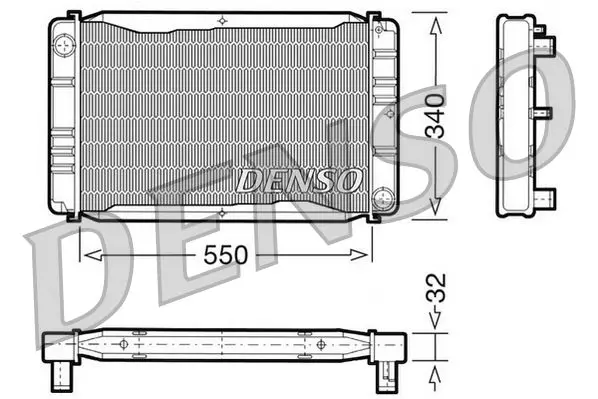 Handler.Part Radiator, engine cooling Denso DRM33011 1