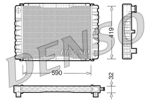 Handler.Part Radiator, engine cooling Denso DRM33030 1