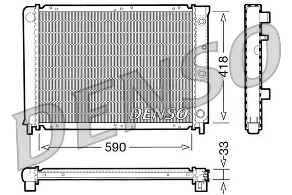 Handler.Part Radiator, engine cooling Denso DRM33032 1