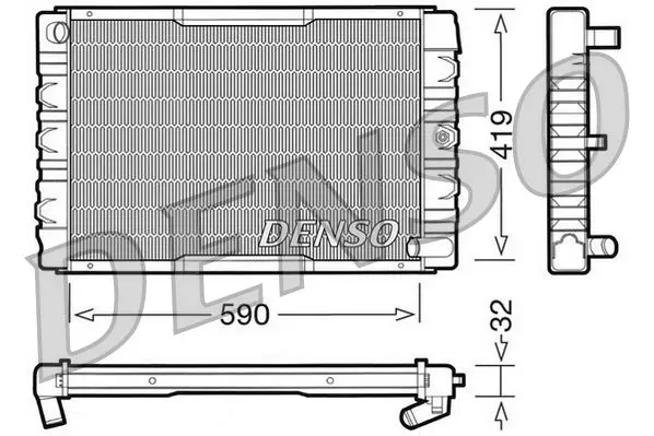 Handler.Part Radiator, engine cooling Denso DRM33033 1