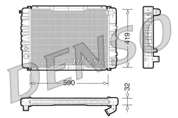 Handler.Part Radiator, engine cooling Denso DRM33035 1