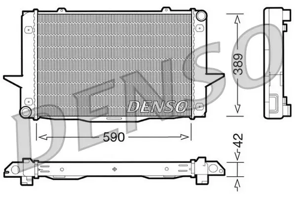 Handler.Part Radiator, engine cooling Denso DRM33043 1