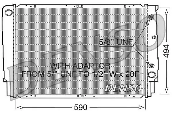 Handler.Part Radiator, engine cooling Denso DRM33054 1