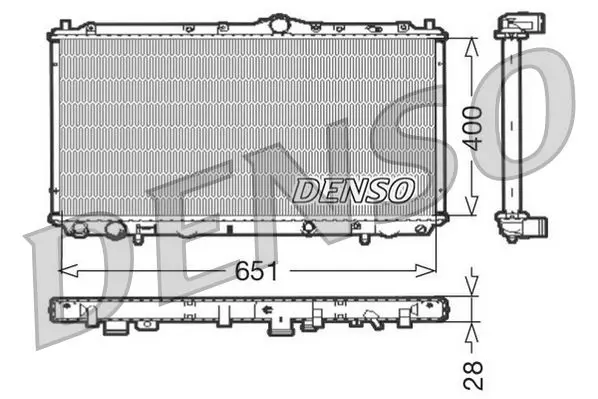 Handler.Part Radiator, engine cooling Denso DRM33060 1