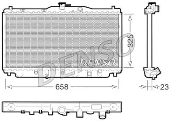 Handler.Part Radiator, engine cooling Denso DRM40001 1