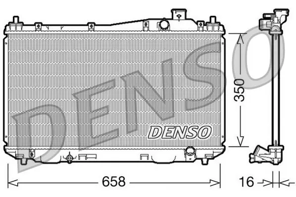 Handler.Part Radiator, engine cooling Denso DRM40009 1