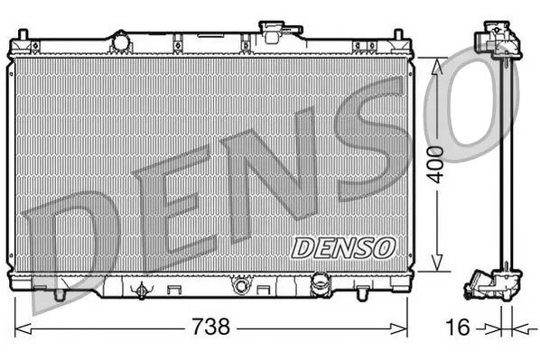 Handler.Part Radiator, engine cooling Denso DRM40011 1