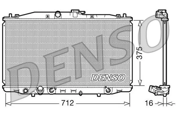 Handler.Part Radiator, engine cooling Denso DRM40022 1