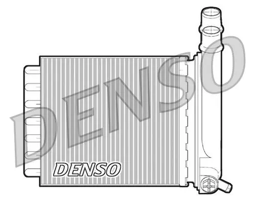 Handler.Part Heat exchanger, interior heating Denso DRR07007 1