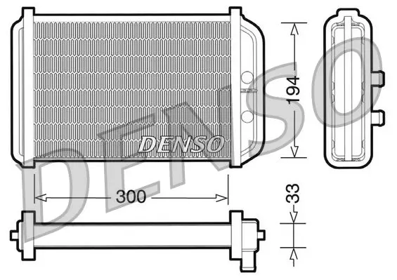 Handler.Part Heat exchanger, interior heating Denso DRR09033 1