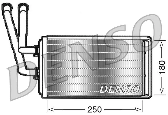 Handler.Part Heat exchanger, interior heating Denso DRR09100 1