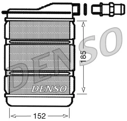 Handler.Part Heat exchanger, interior heating Denso DRR23011 1