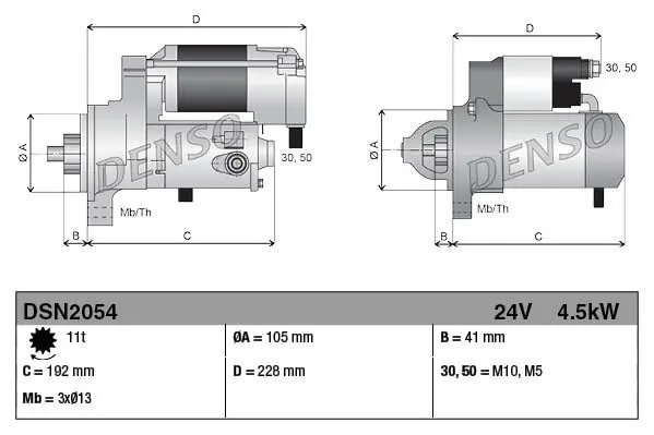 Handler.Part Starter Denso DSN2054 3