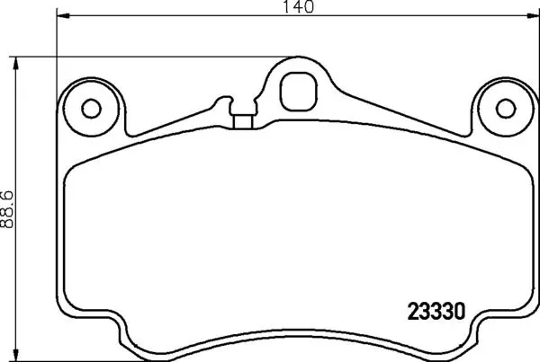 Handler.Part Brake pad set, disc brake MINTEX MDB2416 1