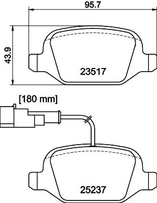 Handler.Part Brake pad set, disc brake MINTEX MDB3213 1